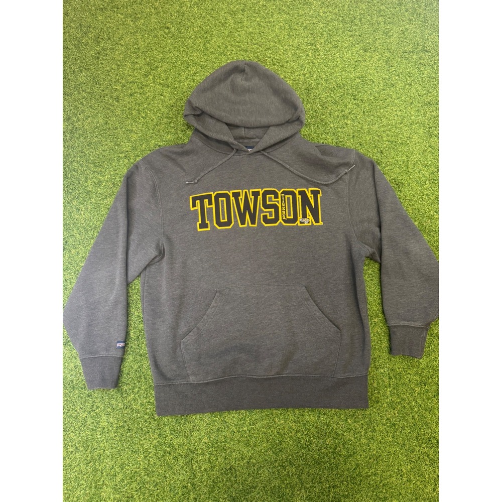 Jansport‎ Towson University Tigers Hoodie Mens Large Gray NCAA Sweatshirt L
